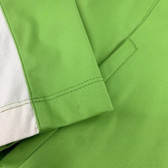 Salomon Women’s Clima Windstopper Running Hiking Light Shell Jacket Medium Green - Picture 9 of 9